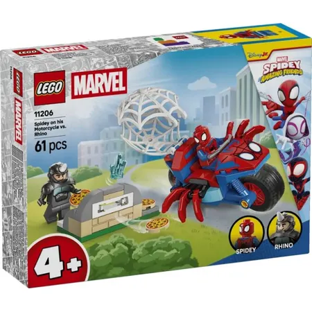 Lego 11206 Spidey On His Motorcycle Vs Rhino