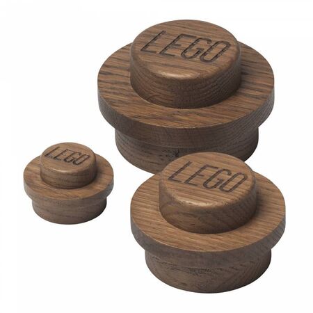 Lego Merchandise Σετ Ξύλινες Κρεμάστρες Oak Dark Stained 40160901