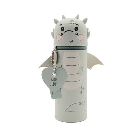 Lulubug Handmade Κασετίνα Βαρελάκι Κύλινδρος Σιλικόνης Μολυβοθήκη Dragons And Fairies Liu