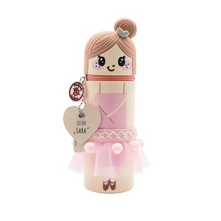 Lulubug Handmade Κασετίνα Βαρελάκι Κύλινδρος Σιλικόνης Μολυβοθήκη Dragons And Fairies Sara