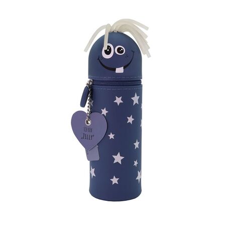Lulubug Handmade Κασετίνα Βαρελάκι Κύλινδρος Σιλικόνης Μολυβοθήκη Monster Gang Zilly