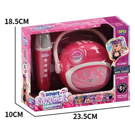 Luna Μικρόφωνο Με Μουσική Bluetooth Και USB Ροζ 623298