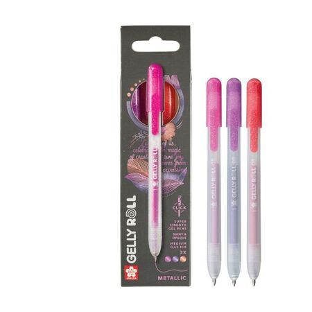 ΜΑΡΚΑΔΟΡΟΙ GELLY ROLL RETRO METALLIC SET 3 (Red-Pink-Purple)