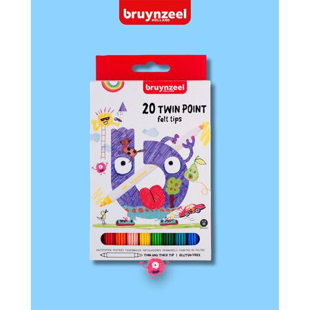 ΜΑΡΚΑΔΟΡΟΙ Kids Twin Point FeltTips Set 20