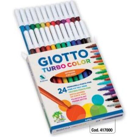 ΜΑΡΚΑΔΟΡΟΙ ΖΩΓΡΑΦΙΚΗΣ 24ΤΕΜ ΛΕΠΤΟΣ TURBO COLOR GIOTTO