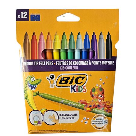 ΜΑΡΚΑΔΟΡΟΙ ΖΩΓΡΑΦΙΚΗΣ BIC WASHSBLE 12 ΧΡΩΜΑΤΑ