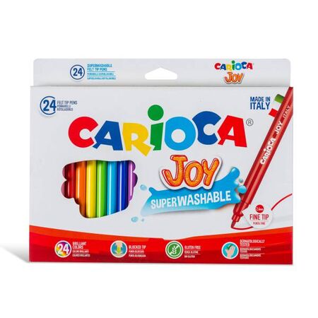 ΜΑΡΚΑΔΟΡΟΙ ΖΩΓΡΑΦΙΚΗΣ CARIOCA JOY 24ΧΡΩΜ. ΛΕΠΤΗ ΜΥΤΗ 2,6MM