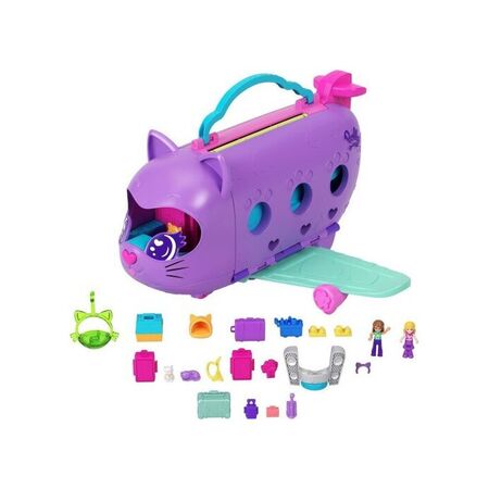 Mattel Polly Pocket Mini Adventures In Rio Kitty Airways HWP19