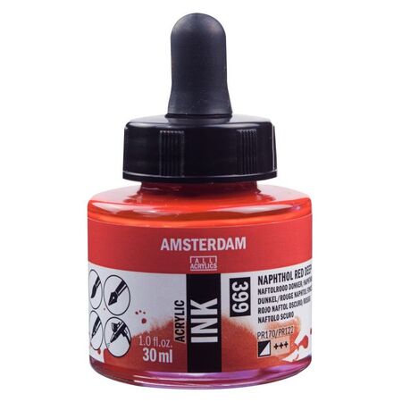 ΜΕΛΑΝΙ INK AMSTERDAM 399 30ML NAPH.RED DEEP
