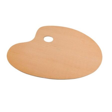 Metron Art Παλέτα Οβάλ Ξύλινη 30x40cm