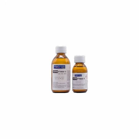 Metron Art Ρητίνη Υγρού Γυαλιού 200ml & 100ml Σετ 2 Τεμ.