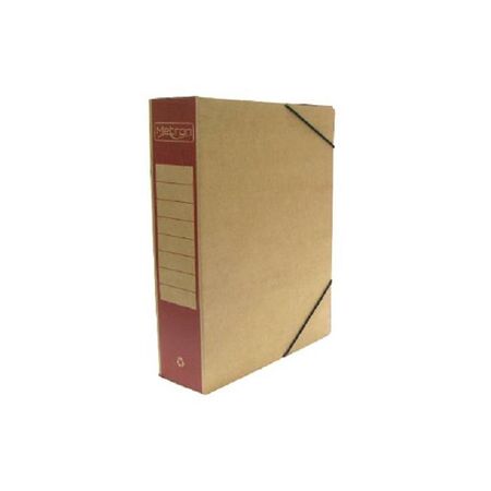 Metron Κουτί Αρχείου Με Λάστιχο 25x33x8cm Οικολογικό Κόκκινο