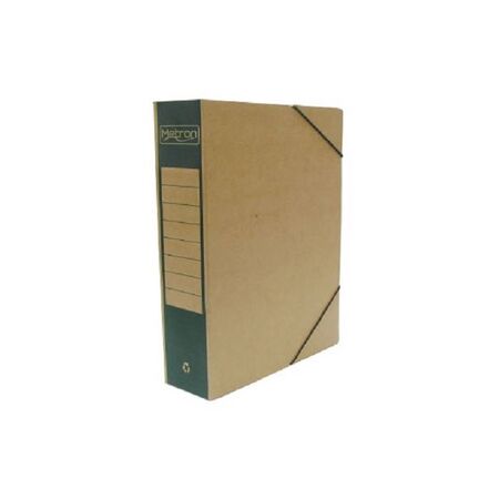 Metron Κουτί Αρχείου Με Λάστιχο 25x33x8cm Οικολογικό Πράσινο