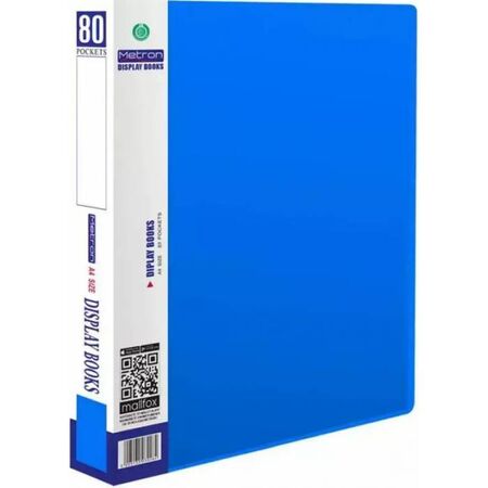 Metron Ντοσιέ Σουπλ Α4 80 Θέσεων Μπλε