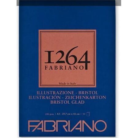 ΜΠΛΟΚ ΔΕΜΕΝΟ Α3 F-1264 200GR BRISTOL 50Φ FABRIANO