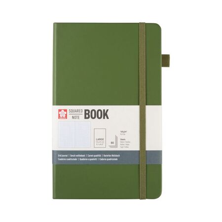 ΜΠΛΟΚ SAKURA 13Χ21CM SQUARED NOTEBOOK PINE NEEDLE