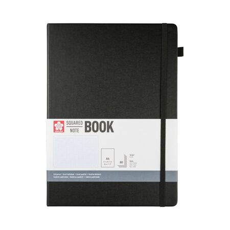 ΜΠΛΟΚ SAKURA 21X30CM SQUARED NOTEBOOK BLACK