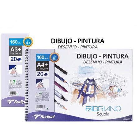 ΜΠΛΟΚ ΣΧΈΔΙΟΥ A4 ΣΠΙΡΑΛ, 23Χ32,5 CM, 160 ΓΡ ΛΕΥΚΌ (ΜΟΛΎΒΙ, ΚΆΡΒΟΥΝΟ, ΠΑΣΤΕΛ)