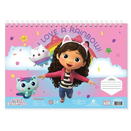 ΜΠΛΟΚ ΖΩΓΡΑΦ GABBYS DOLLHOUSE 23X33 40ΦΥΛ ΑΥΤΟΚ-ΣΤΕΝΣΙΛ- 2ΣΕΛ ΧΡ 2ΣΧ