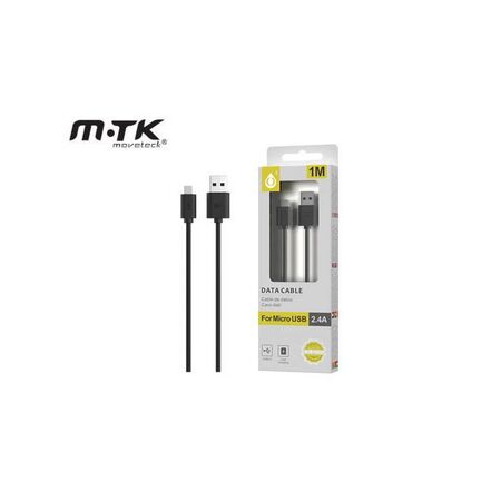 MTK Καλώδιο USB 2.0 1m Type C 8041-NE Μαύρο