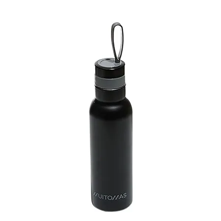 Muitomas Θερμός Παγούρι Ατσάλι Μαύρο 500ml