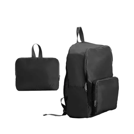 Muitomas Τσάντα Πλάτης Αναδιπλούμενη Μαύρη 42x32x15.5cm