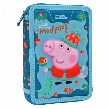 Must Κασετίνα Διπλή Γεμάτη George Pig Mudpies 482703