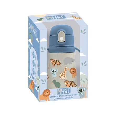 Must Παγούρι Θερμός Ανοξείδωτο Ζωάκια 350ml