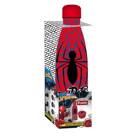Must Σετ Φαγητού Spider-Man Φαγητοδοχείο PP 130ml Και Παγούρι Ανοξείδωτο 500ml 508792