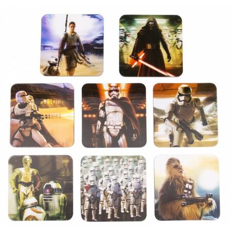 Paladone Σουβέρ Μεταλλικά 3D Star Wars VII 8 Τεμάχια