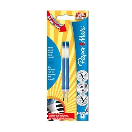 Papermate REPLAY PREMIUM REFILLS BLUE BL2 Box 12
