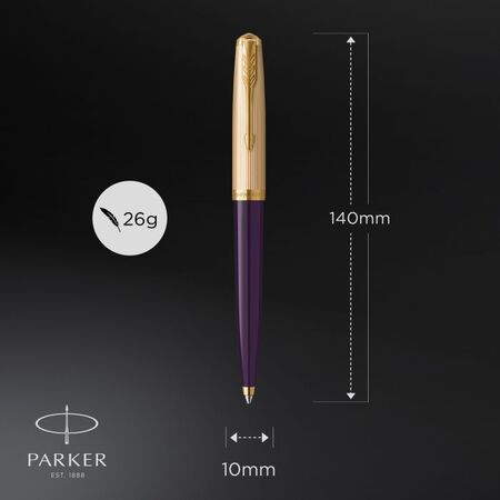 PARKER 51 DLX PLUM GT BPen