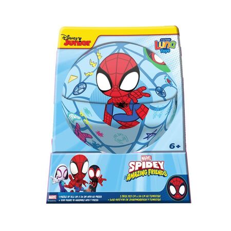 Παζλ Spidey And His Amazing Friends Luna Toys 60τμχ. 2 σε 1 σε μεταλλική Μπάλα 35,5x24εκ.