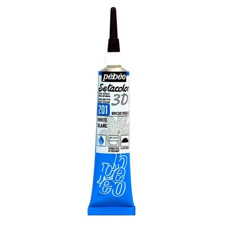 ΠΕΡΙΓΡΑΜΜΑΤΑ 20ML WHITE ΥΦΑΣΜΑΤΟΣ SETACOLOR 3D