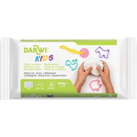 ΠΗΛΟΣ KIDS MODELCLAY ΛΕΥΚΟ 500GR DARWI