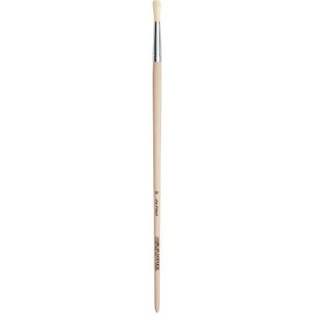 ΠΙΝΕΛΟ ΣΤΡΟΓΓΥΛΟ ΓΙΑ ΛΑΔΙ ΖΩΓΡΑΦΙΚΗΣ Νο10 BRISTLE ΜΕ ΜΑΚΡΥ ΣΤΕΛΕΧΟΣ