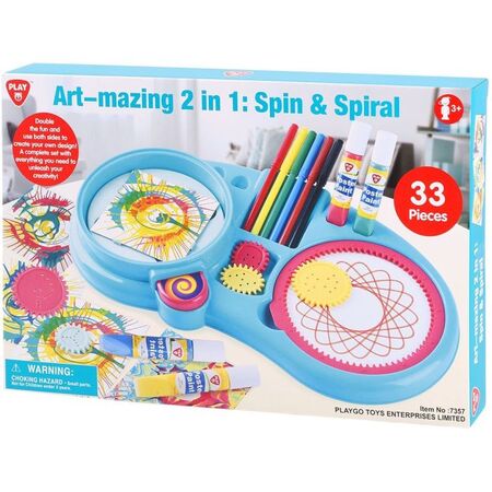 Playgo Art-Mazing Spin And Spiral 2 In 1 7357