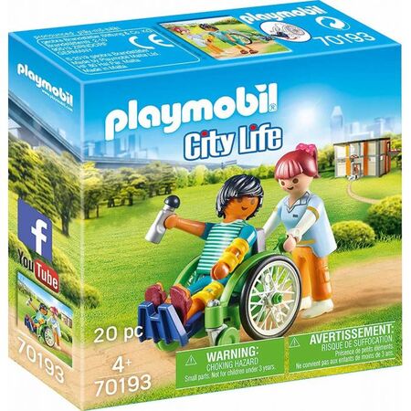 Playmobil 70193 Ασθενής Με Καροτσάκι