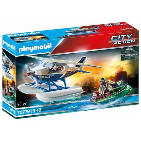 Playmobil 70779 Καταδίωξη Λαθρέμπορου Από Αστυνομικό Υδροπλάνο