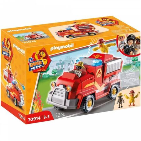 Playmobil 70914 Όχημα Πυροσβεστικής Με Κανόνι Νερού