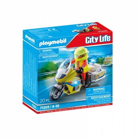 Playmobil City Life 71205 Διασώστης Με Μοτοσικλέτα