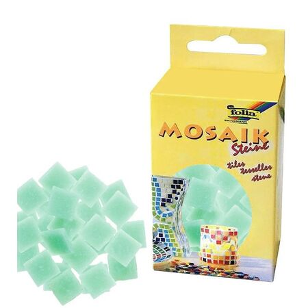 ΨΗΦΙΔΕΣ ΜΩΣΑΪΚΑ ΠΛΑΚΑΚΙΑ 200gr 300τεμ 10X10MM ΑΝΟΙΧΤΟ ΠΡΑΣΙΝΟ