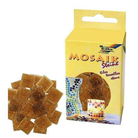 ΨΗΦΙΔΕΣ ΜΩΣΑΪΚΑ ΠΛΑΚΑΚΙΑ 200gr 300τεμ 10X10MM ΚΑΦΕ