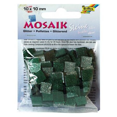 ΨΗΦΙΔΕΣ ΜΩΣΑΪΚΑ ΠΛΑΚΑΚΙΑ GLITTER MIX, 45G, 10X10MM, 190 ΤΕΜΑΧΙΑ, ΓΚΡΙ