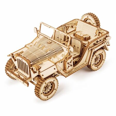 Robotime Ξύλινο Puzzle 3D Army Field Car MC701
