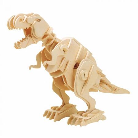 Robotime Ξύλινο Puzzle 3D Με Αισθητήρα Ήχου Walking T-Rex