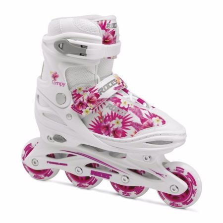 Roces Αυξομειούμενα Πατίνια Compy 9.0 Girl White Pink Violet