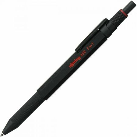 Rotring Στυλό Και Μηχανικό Μολύβι 3 Σε 1 Multipen 600 Black