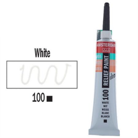 Royal Talens Amsterdam Περίγραμμα Relief 3D Λευκό Νο100 20ml