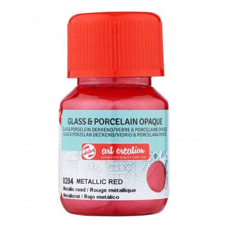 Royal Talens Glass And Porcelain Opaque Art Creation 8204 Metallic Red 30ml